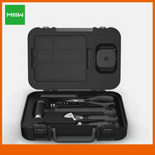 Miiiw-kit de ferramentas para uso doméstico, ferramentas com 16 peças, chave de fenda, martelo, fita, alicate, faca, caixa de ferramentas 2024 - compre barato