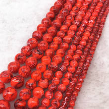 Wholesale 4/6/8/10mm Double Colored Glass Beads Loose Spacer Beads Painted Charm For Jewellery Making DIY Bracelet&Necklace #26 2024 - buy cheap