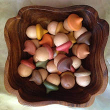 50 Pieces Wooden Acorns Unfinished Hand-Painted Crafts Peg Dolls DIY Handmade Charms 2024 - buy cheap