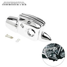 Chrome Rear Motorcycle Brake Master Cylinder Cover For Harley Touring Electra Glide Road Street Glide Road King FLHR 2008-2019 2024 - buy cheap