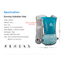 AONIJIE-mochila de hidratación E913S de 5L, bolsa de arnés, chaleco, vejiga de agua, senderismo, Camping, correr, Maratón, deportes, naranja 2024 - compra barato