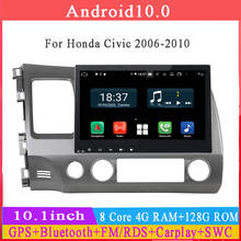 10.1inch 8core Android10 car radio for Honda civic 2006-2011 car multimedia gps navigation player audio stereo dsp headunit WiFi 2024 - buy cheap