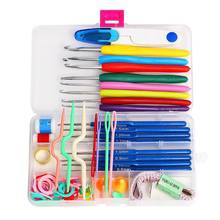 57Pcs DIY 16 Sizes Crochet Hooks Knitting Needles Stitches Knitting Sewing Set Craft Case Crochet Set Weaving Sewing Tool 2024 - buy cheap