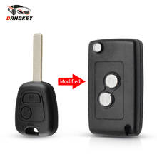 Dandkey For Citroen C1 C2 C3 Xsara Picasso For Peugeot 206 306 307 For Toyota AYGO Fob 2 Butons Modified Flip Car Key Shell Case 2024 - buy cheap