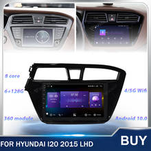 2 din rádio do carro tela de toque navegação gps android 128g unidade cabeça para hyundai i20 lhd 2015 estéreo do carro multimídia jogador 2024 - compre barato
