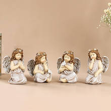 Pastoral creative angel character resin ornaments courtyard outdoor fairy garden statuette home decoration girl birthday gift 2024 - buy cheap