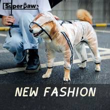 Transparent Dog Raincoat For Small Medium Large Dogs Rain Coat Pet Clothes Corgi Shiba Inu Schnauzer Pug Waterproof Jacket XPC05 2024 - buy cheap
