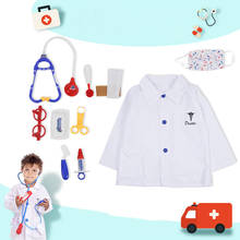 Kid Children Halloween Purim Cosplay  Stage Costume Doctor Nurse Role Play Dress up Set for 3 4 5 6 7 Years Toddlers Boys Girls 2024 - buy cheap