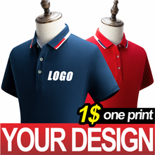 NSLP Summer Poloshirt Custom Printing Embroidery LOGO Design Men and Women Business DIY Your Own Personality Short Sleeve Top 2024 - buy cheap