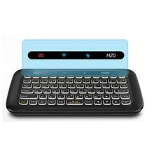 Mini teclado sensível ao toque h20, portátil, sem fio, com painel touch, retroiluminação para tv e laptop 2024 - compre barato