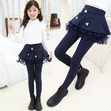 Kids Girl Legging Skirt Pants 4 Colors Spring Teens Girls Leggings Children Girls Mid Skinny Trousers For 3T 4 6 8 10 12 Years 2024 - buy cheap