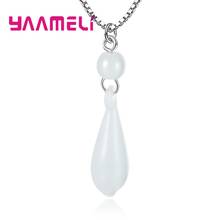 Elegant White Opal Magnolia Flower Charms Pendant Necklaces Fine 925 Silver Jewelry for Women Dreamy Wedding Party Choker 2024 - buy cheap