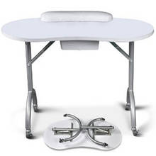 Mesa portátil H1 para manicura, equipo de salón de belleza para Spa, mesa plegable para uñas, color blanco y negro, barato 2024 - compra barato