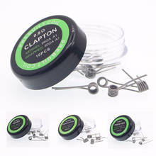 Bobina Ni80 SS316L Alien Clapton, cable calefactor para cigarrillo electrónico, algodón líquido, tanque RDA RTA, 10 unids/caja 2024 - compra barato