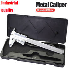 Self lock Metal Caliper Industrial Steel Vernier Caliper gauge Micrometer slider Ruler Measuring Tool Instrument 0-150mm 6inch 2024 - buy cheap