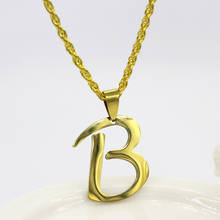 Tiny Gold Initial Letter Necklace For Women Lovers Stainless Steel A-Z Alphabet Pendant Necklace Jewelry Gifts Bijoux Femme 2024 - buy cheap
