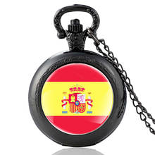 Reino de España The Kingdom of Spain Vintage Quartz Pocket Watch Classic Men Women Glass Dome Pendant Necklace Hours Clock 2024 - buy cheap