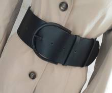 Moda passarela feminina couro pu vestido corseletes cintura cinto decoração cinto largo r2577 2024 - compre barato