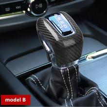 Carbon Fiber Gear Shift Handle Decoration Cover Trim Car Styling For Volvo XC60 S60 V60 V40 XC90 S90 V90CC Interior Accessories 2024 - buy cheap