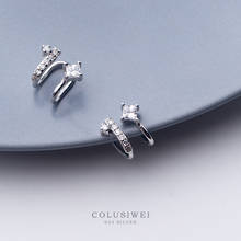 Colusiwei Sparkling Zircon U-Shape 925 Sterling Silver Anti-Allergy Clips Earring for Women No Pierced Earring Fine Jewelry Gift 2024 - buy cheap