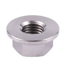 M10 x 1.25 mm TC4 titanium Ti flanged nut for screws SCREW-fastener CNIM Hot 2024 - buy cheap
