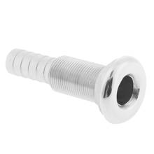 316 Stainless Steel 120mm Length Straight 3/4'' Hose Barb Boat Thru-Hull Fitting 2024 - buy cheap
