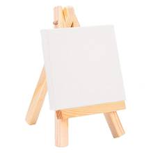 Minicaballete de madera para pintura al óleo, lienzo blanco, tela, muebles, suministro de arte para artistas, 1 pieza 2024 - compra barato