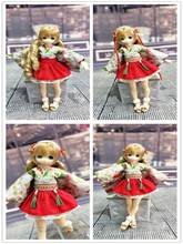 New Dolls Clothes Fashion Japanese Kimono with hair band for blyth licca ob24 1/6 Dolls Accessories clothes for dolls 1 Set=4PCS 2024 - buy cheap