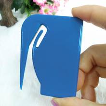 Plastic Letter Opener Mini Sharp Letter Mail Envelope Opener Safety Papers Guarded Cutter Blade Office Equipment 2024 - buy cheap