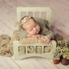 Mini cama desmontable para recién nacido, accesorios de sesión de fotos de bebé, cuna de madera, accesorio de fotografía infantil 2024 - compra barato