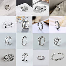 XIYANIKE Silver Color  Fashion Vintage Opening Rings For Women Size 16mm-18mm Adjustable Geometric Handmade Party Jewelry 2024 - buy cheap