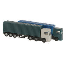 2Pcs 1:150 Scale Plastic Model Figures Container Truck Lorry Car Toy Building 2024 - buy cheap