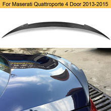 Rear Trunk Spoiler Wing for Maserati Quattroporte 4 Door 2013-2015 Rear Tail Trunk Lid Boot Lip Wing Spoiler Carbon Fiber 2024 - buy cheap