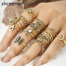 2021 nova geométrica prata cor elefante junta anel turco do vintage hasma conjuntos de anel para mulher anillos jóias 2024 - compre barato