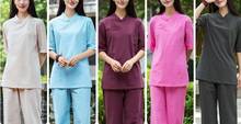 women high quality cotton&linen yoga suit zen buddha clothes lay meditation clothing taiji kung fu uniforms tai chi suits 2024 - buy cheap
