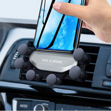 Универсальный гравитационный Автомобильный держатель для телефона USLION, автомобильное крепление на вентиляционное отверстие для iPhone 8 X XS Max, Samsung Xiaomi, держатель-подставка для автомобиля 2024 - купить недорого