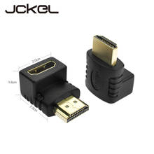 Jckel 90 Angle HDMI-compatible Male to Female Adapter for 1080P HDTV H/D/M/I/ Converter Extender 2024 - buy cheap