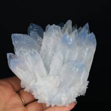 Rare natural blue crystal cluster mineral specimen wedding decoration reiki Healing Specimen Home deco 2024 - buy cheap