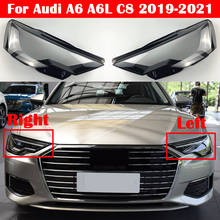 Auto Head Light Lamp Case For Audi A6 A6L C8 2019-2021 Glass Lens Shell Headlamp Car Front Headlight Cover Lampshade Caps 2024 - buy cheap