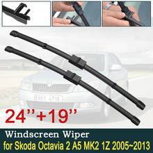 for Skoda Octavia 2 A5 MK2 1Z 2005~2013 Car Wiper Blade Windshield Wipers Car Accessories 2006 2007 2008 2009 2010 2011 2012 2024 - buy cheap