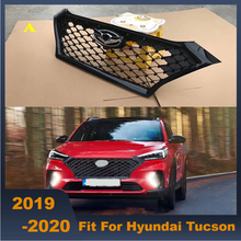 High Quality ABS Front Middle Grille Racing Grills Front Bumper Grill 6 Styles Available For Fit For Hyundai Tucson 2019 2020 2024 - buy cheap