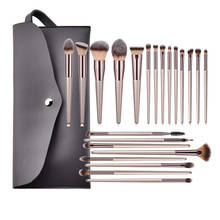 22pcs Makeup Brushes Set Eye Shadow Foundation Powder Eyeliner Eyelash Lip Make Up Brush Cosmetic Beauty Tool Kit With Bag 2024 - buy cheap