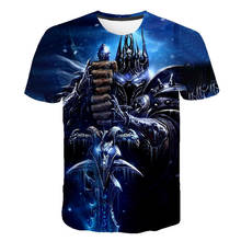 Camiseta con estampado en 3D de World Of Warcraft para hombre y mujer, camisa de gran tamaño a la moda, camisetas de Hip Hop para niños, Tops de tendencia urbana 2024 - compra barato