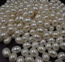 Perlas sueltas de medio agujero, 8-9mm, envío gratis, venta al por mayor, 50 piezas 2024 - compra barato