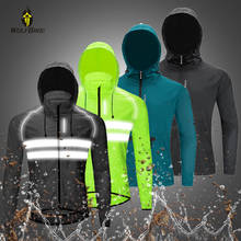 WOSAWE Ultralight Hooded Men Cycling Jacket Water Rain Repellent Running Coat MTB Windproof Reflective MTB Bike Windbreaker 2024 - buy cheap