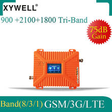 900/1800/2100 Tri-banda teléfono celular de refuerzo GSM DCS 2G LTE 4G celular amplificador repetidor GSM 2G 3G 4G repetidor de señal móvil 2024 - compra barato