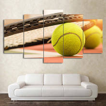 Frame HD Living Room Modern Pictures 5 Panel Sports Tennis Painting Wall Art Modular Poster Home Decoration Printed Canvas 2024 - buy cheap