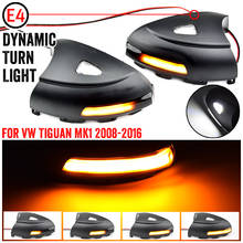 LED Dynamic Turn Signal Blinker Sequential Side Wing Mirror Indicator Light Puddle Light For VW Volkswagen Tiguan MK1 2008-2016 2024 - buy cheap