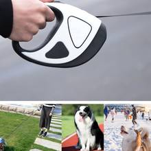 Lanterna led para cães de pequeno e médio porte, guia retrátil e segura para caminhada 2024 - compre barato