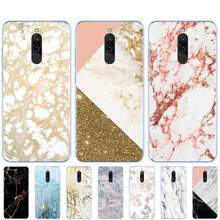 silicon cover for xiaomi redmi 8a 8 note 8 PRO 8T 9S case for xiaomi mi 10 PRO NOTE 10 PRO MI 9 lite coque gold marble collage 2024 - buy cheap